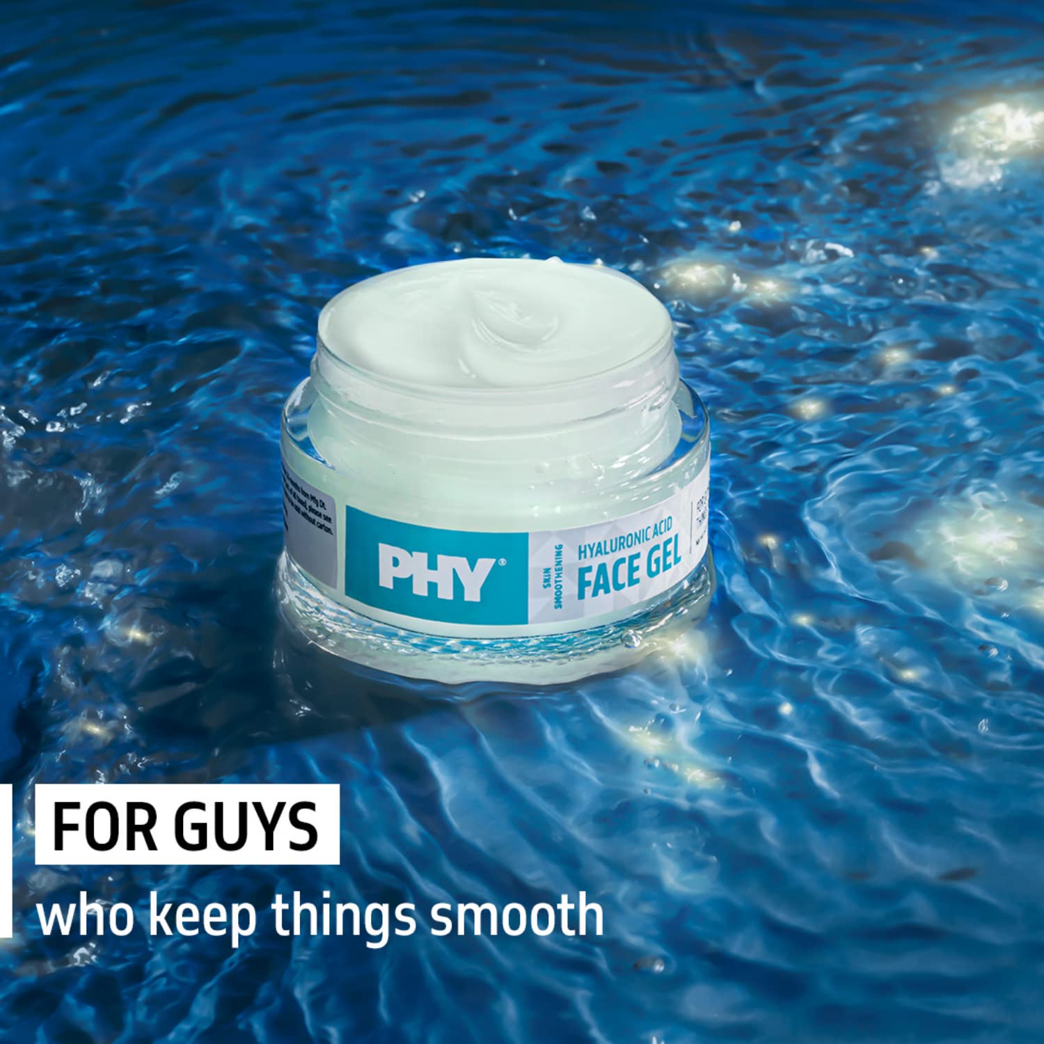 Phy Skin Smoothening Face Gel with Hyaluronic Acid + Niacinamide | Evens out wrinkles & fine lines to make the skin super smooth | Great moisturizer for all skin types, 60 gm | Winter Essential