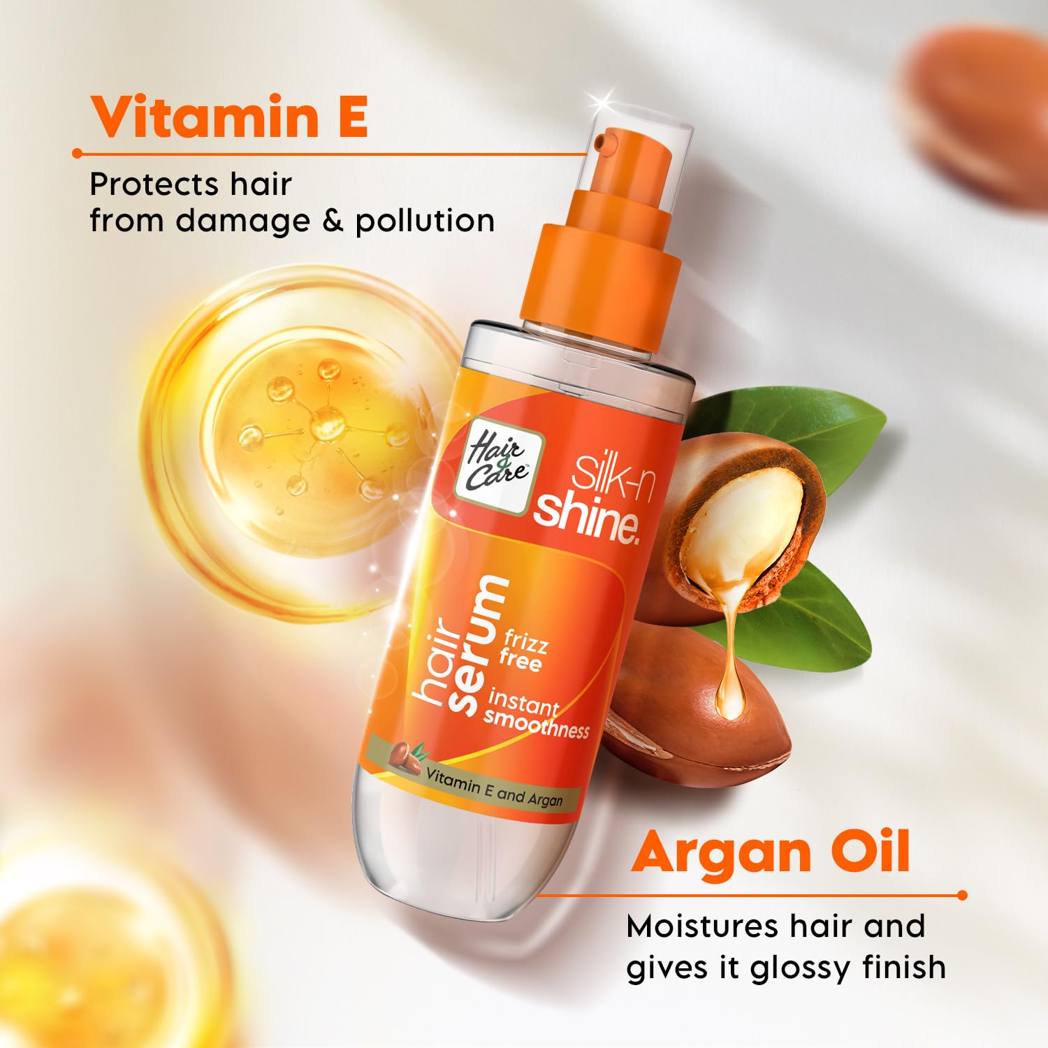 Hair & Care Silk-N Shine Serum with Fruit Vitamins, 100 ml